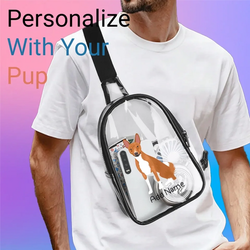 Basenji transparent-sling-bag-single