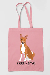 Personalized Basenji Love Zippered Tote Bag-Accessories-Accessories, Bags, Basenji, Dog Mom Gifts, Personalized-11