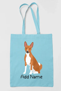 Personalized Basenji Love Zippered Tote Bag-Accessories-Accessories, Bags, Basenji, Dog Mom Gifts, Personalized-13