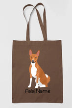 Load image into Gallery viewer, Personalized Basenji Love Zippered Tote Bag-Accessories-Accessories, Bags, Basenji, Dog Mom Gifts, Personalized-15