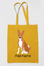 Load image into Gallery viewer, Personalized Basenji Love Zippered Tote Bag-Accessories-Accessories, Bags, Basenji, Dog Mom Gifts, Personalized-17