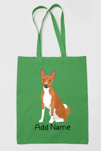 Personalized Basenji Love Zippered Tote Bag-Accessories-Accessories, Bags, Basenji, Dog Mom Gifts, Personalized-18