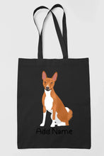 Load image into Gallery viewer, Personalized Basenji Love Zippered Tote Bag-Accessories-Accessories, Bags, Basenji, Dog Mom Gifts, Personalized-19