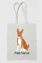 Load image into Gallery viewer, Personalized Basenji Love Zippered Tote Bag-Accessories-Accessories, Bags, Basenji, Dog Mom Gifts, Personalized-3