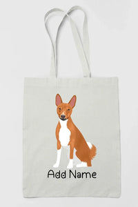 Personalized Basenji Love Zippered Tote Bag-Accessories-Accessories, Bags, Basenji, Dog Mom Gifts, Personalized-3