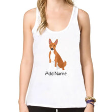 Load image into Gallery viewer, Personalized Basenji Mom Yoga Tank Top-Shirts &amp; Tops-Apparel, Basenji, Dog Mom Gifts, Shirt, T Shirt-Yoga Tank Top-White-XS-2