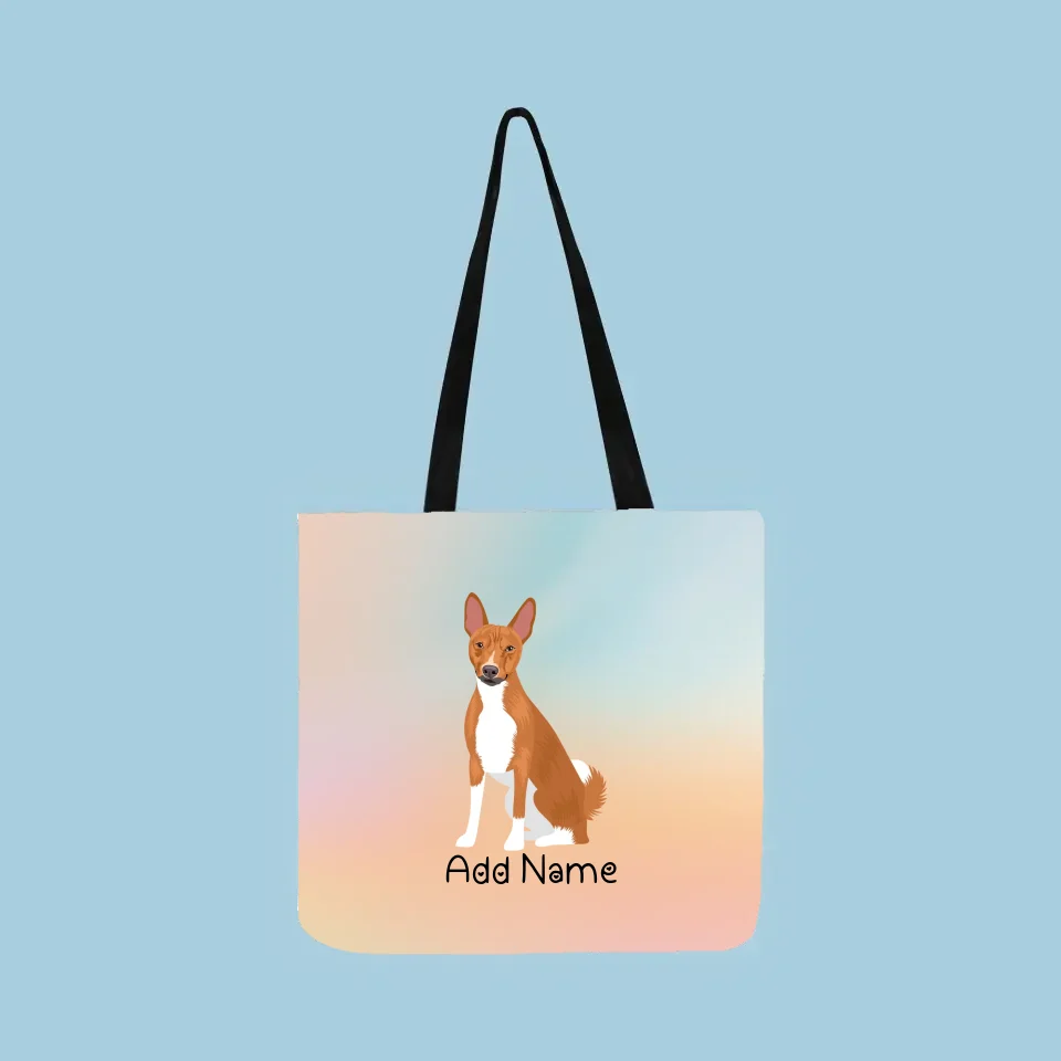 Personalized Basenji Small Tote Bag-Accessories-Accessories, Bags, Basenji, Dog Mom Gifts, Personalized-Small Tote Bag-Your Design-One Size-2