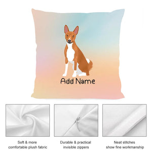 Personalized Basenji Soft Plush Pillowcase-Home Decor-Basenji, Dog Dad Gifts, Dog Mom Gifts, Home Decor, Personalized, Pillows-3