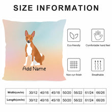 Load image into Gallery viewer, Personalized Basenji Soft Plush Pillowcase-Home Decor-Basenji, Dog Dad Gifts, Dog Mom Gifts, Home Decor, Personalized, Pillows-4