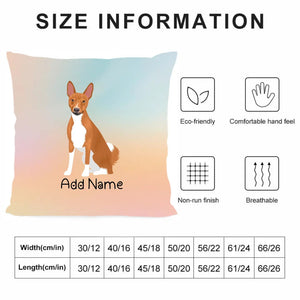 Personalized Basenji Soft Plush Pillowcase-Home Decor-Basenji, Dog Dad Gifts, Dog Mom Gifts, Home Decor, Personalized, Pillows-4