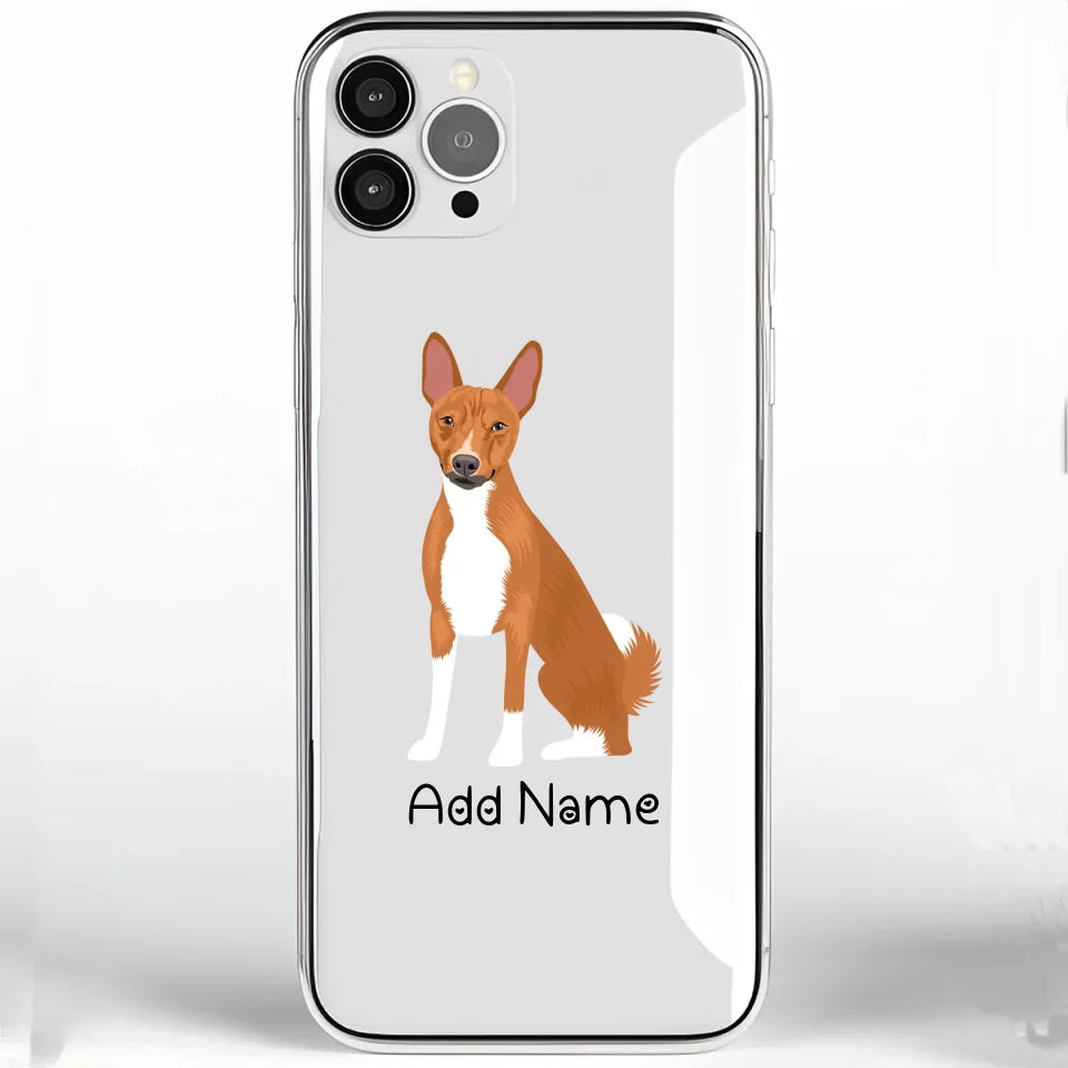 Personalized Basenji Soft Shell Phone Cover-Cell Phone Accessories-Accessories, Basenji, Dog Mom Gifts, Personalized, Phone Case-Phone Cover-Transparent TPU-One Size-2