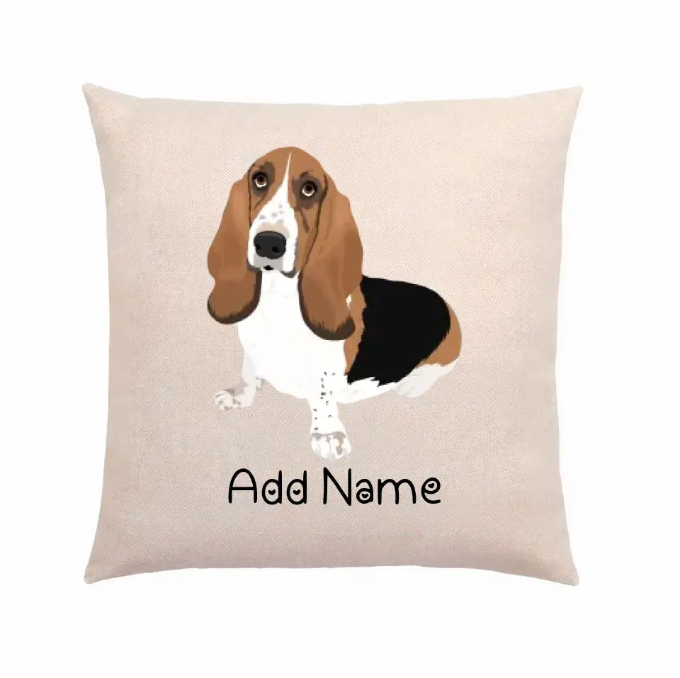 Personalized Basset Hound Linen Pillowcase-Home Decor-Basset Hound, Dog Dad Gifts, Dog Mom Gifts, Home Decor, Personalized, Pillows-Linen Pillow Case-Cotton-Linen-12
