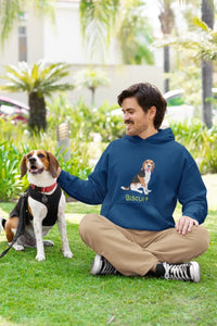 Personalized Basset Hound Love Men's Warm Hoodie Sweatshirt-Apparel-Apparel, Basset Hound, Dog Dad Gifts, Hoodie, Personalized, Sweatshirt-4