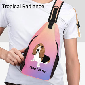 Personalized Basset Hound Love Unisex Sling Bag Backpack-Accessories-Basset Hound-Unisex Sling Bag Backpack-Tropical Radiance-One Size-18