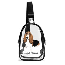 Load image into Gallery viewer, Personalized Basset Hound Love Unisex Transparent Sling Bag-Accessories-Basset Hound-Unisex Transparent Sling Bag-Transparent-One Size-2