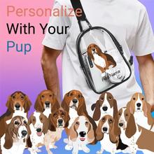 Load image into Gallery viewer, bassett_hound transparent-sling-bag-multi