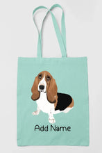 Load image into Gallery viewer, Personalized Basset Hound Love Zippered Tote Bag-Accessories-Accessories, Bags, Basset Hound, Dog Mom Gifts, Personalized-12