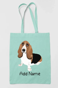 Personalized Basset Hound Love Zippered Tote Bag-Accessories-Accessories, Bags, Basset Hound, Dog Mom Gifts, Personalized-12