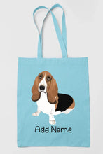 Load image into Gallery viewer, Personalized Basset Hound Love Zippered Tote Bag-Accessories-Accessories, Bags, Basset Hound, Dog Mom Gifts, Personalized-13