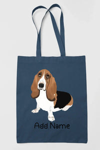 Personalized Basset Hound Love Zippered Tote Bag-Accessories-Accessories, Bags, Basset Hound, Dog Mom Gifts, Personalized-14