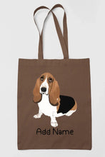 Load image into Gallery viewer, Personalized Basset Hound Love Zippered Tote Bag-Accessories-Accessories, Bags, Basset Hound, Dog Mom Gifts, Personalized-15