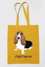 Load image into Gallery viewer, Personalized Basset Hound Love Zippered Tote Bag-Accessories-Accessories, Bags, Basset Hound, Dog Mom Gifts, Personalized-17