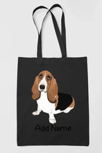 Load image into Gallery viewer, Personalized Basset Hound Love Zippered Tote Bag-Accessories-Accessories, Bags, Basset Hound, Dog Mom Gifts, Personalized-19