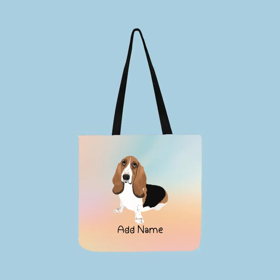 Personalized Basset Hound Small Tote Bag-Accessories-Accessories, Bags, Basset Hound, Dog Mom Gifts, Personalized-Small Tote Bag-Your Design-One Size-2