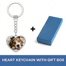 Load image into Gallery viewer, Personalized Beagle Keychain - Heart Shaped - Double-Sided Glass-Key Chain-Accessories,Beagle,Keychain,Upload Photo-3