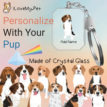 Load image into Gallery viewer, beagle crystal-keychain-multi