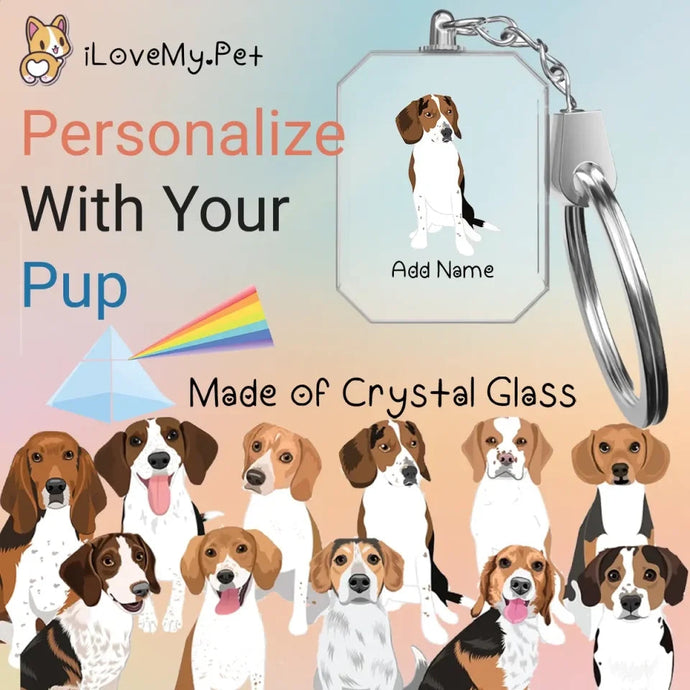 beagle crystal-keychain-multi