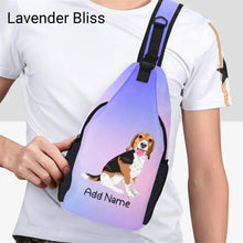 Load image into Gallery viewer, Personalized Beagle Love Unisex Sling Bag Backpack-Accessories-Beagle-Unisex Sling Bag Backpack-Lavender Bliss-One Size-15