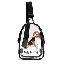 Load image into Gallery viewer, Personalized Beagle Love Unisex Transparent Sling Bag-Accessories-Beagle-Unisex Transparent Sling Bag-Transparent-One Size-2