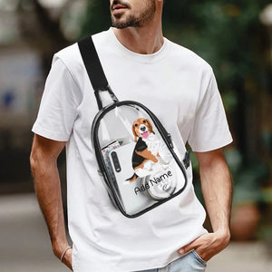 Personalized Beagle Love Unisex Transparent Sling Bag-Accessories-Beagle-Unisex Transparent Sling Bag-Transparent-One Size-4