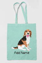 Load image into Gallery viewer, Personalized Beagle Love Zippered Tote Bag-Accessories-Accessories, Bags, Beagle, Dog Mom Gifts, Personalized-10