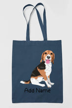 Load image into Gallery viewer, Personalized Beagle Love Zippered Tote Bag-Accessories-Accessories, Bags, Beagle, Dog Mom Gifts, Personalized-12