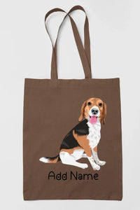 Personalized Beagle Love Zippered Tote Bag-Accessories-Accessories, Bags, Beagle, Dog Mom Gifts, Personalized-13