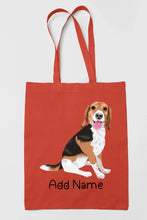 Load image into Gallery viewer, Personalized Beagle Love Zippered Tote Bag-Accessories-Accessories, Bags, Beagle, Dog Mom Gifts, Personalized-14