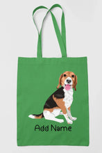 Load image into Gallery viewer, Personalized Beagle Love Zippered Tote Bag-Accessories-Accessories, Bags, Beagle, Dog Mom Gifts, Personalized-16