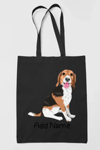 Load image into Gallery viewer, Personalized Beagle Love Zippered Tote Bag-Accessories-Accessories, Bags, Beagle, Dog Mom Gifts, Personalized-17