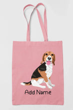 Load image into Gallery viewer, Personalized Beagle Love Zippered Tote Bag-Accessories-Accessories, Bags, Beagle, Dog Mom Gifts, Personalized-9