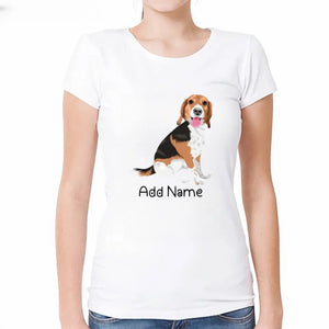Personalized Beagle Mom T Shirt for Women-Customizer-Apparel, Beagle, Dog Mom Gifts, Personalized, Shirt, T Shirt-2