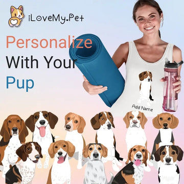 Personalized Beagle Mom Yoga Tank Top-Shirts & Tops-Apparel, Beagle, Dog Mom Gifts, Shirt, T Shirt-1