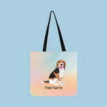 Load image into Gallery viewer, Personalized Beagle Small Tote Bag-Accessories-Accessories, Bags, Beagle, Dog Mom Gifts, Personalized-Small Tote Bag-Your Design-One Size-2