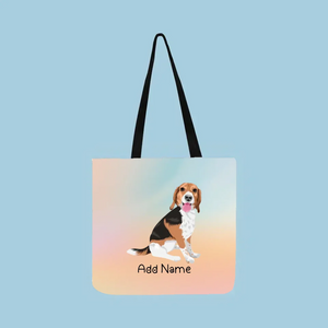 Personalized Beagle Small Tote Bag-Accessories-Accessories, Bags, Beagle, Dog Mom Gifts, Personalized-Small Tote Bag-Your Design-One Size-2