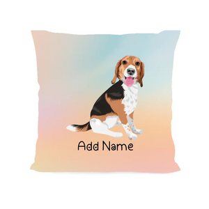 Personalized Beagle Soft Plush Pillowcase-Home Decor-Beagle, Christmas, Dog Dad Gifts, Dog Mom Gifts, Home Decor, Personalized, Pillows-Soft Plush Pillowcase-As Selected-12"x12"-2