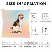 Load image into Gallery viewer, Personalized Beagle Soft Plush Pillowcase-Home Decor-Beagle, Christmas, Dog Dad Gifts, Dog Mom Gifts, Home Decor, Personalized, Pillows-4