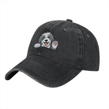 Load image into Gallery viewer, Personalized Bearded Collie Baseball Cap - Waving Bearded Collie Design - Match Your Dog's Coat Color-Hats &amp; Caps-Accessories,Baseball Caps,Bearded Collie,Dog Dad Gifts,Dog Mom Gifts-7