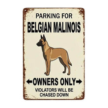 Load image into Gallery viewer, Personalized Belgian Malinois Sign - Funny Parking Sign - Match Your Dog’s Coat Color-Sign Board-Belgian Malinois,Car Accessories,Sign Board-Small-2