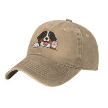 Load image into Gallery viewer, Personalized Bernese Mountain Dog Baseball Cap - Waving Bernese Mountain Dog Design - Match Your Dog's Coat Color-Hats &amp; Caps-44